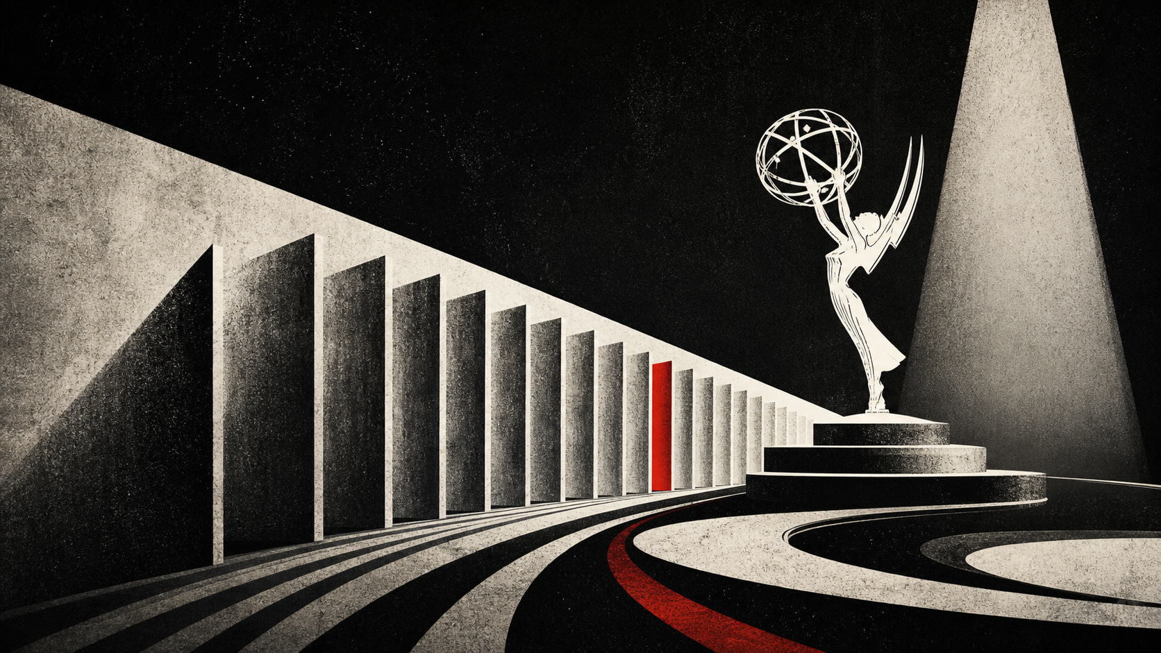 Editorial illustration for 2026 Emmy nominations announcement: 2026 Emmy Nominations: What a Nomination List Says Before the Ceremony Says Anything — July 28, 2026 Context Update.