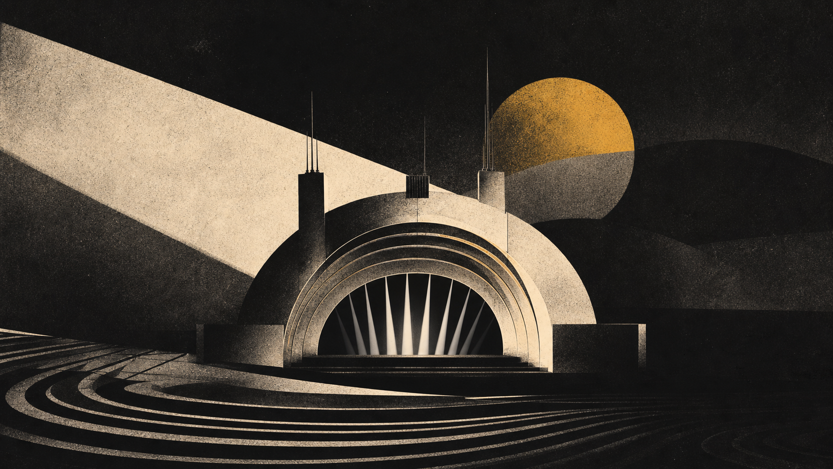 Editorial illustration for Hollywood Bowl 2026 summer season announcement: The Moment and Context: What the Attention Does Not Prove.