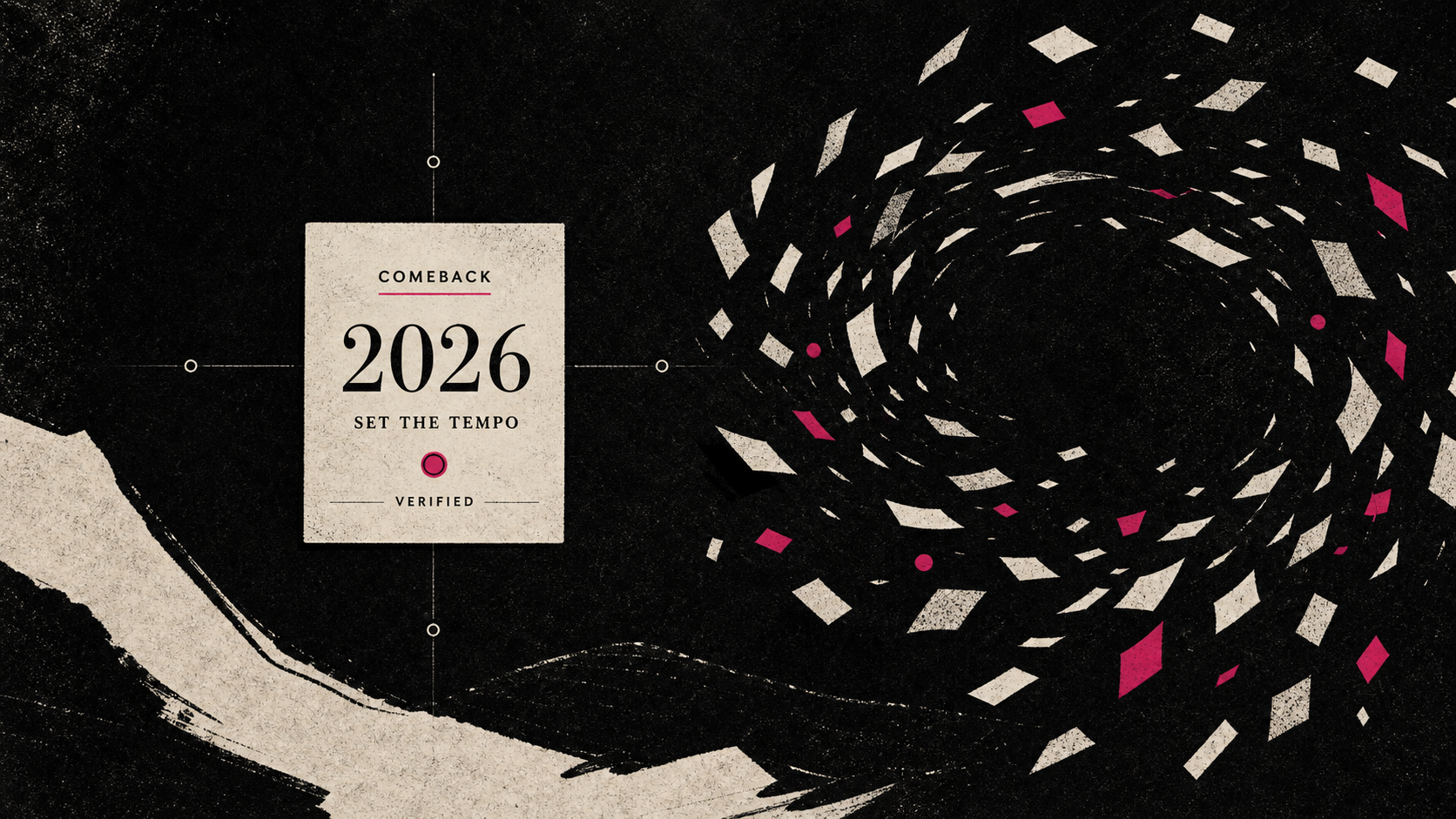Editorial illustration for izna 2026 Set the Tempo comeback reporting: The Moment and Context: What the Attention Does Not Prove.