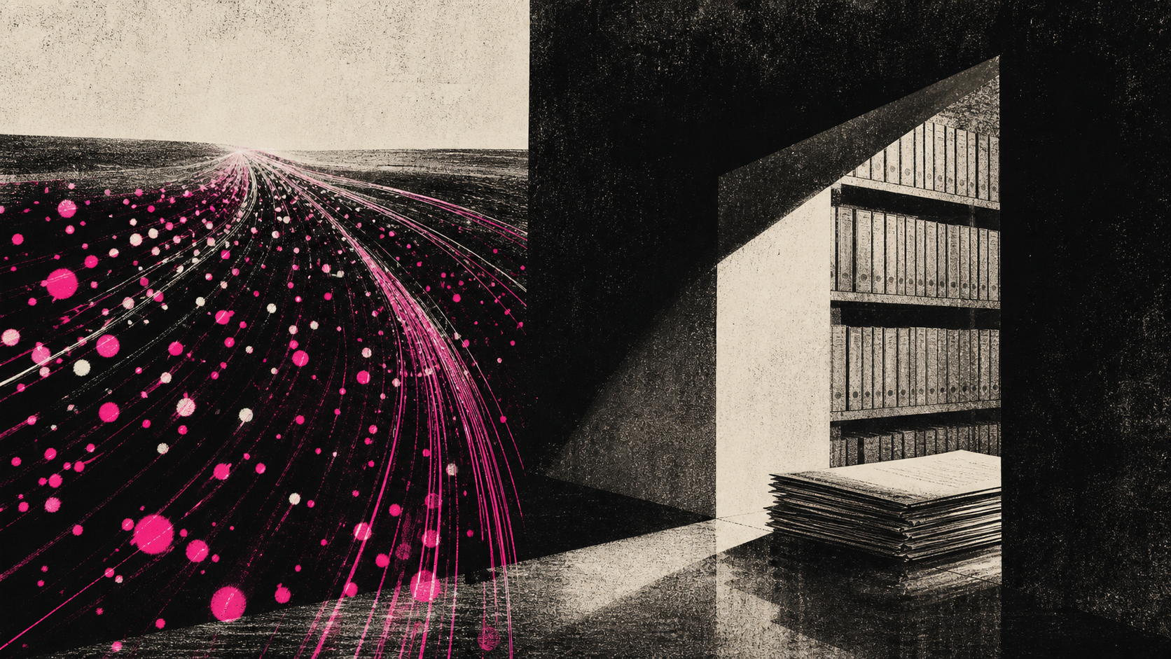 Editorial illustration for public music masters ownership announcements: The Moment and Context: What the Attention Does Not Prove.