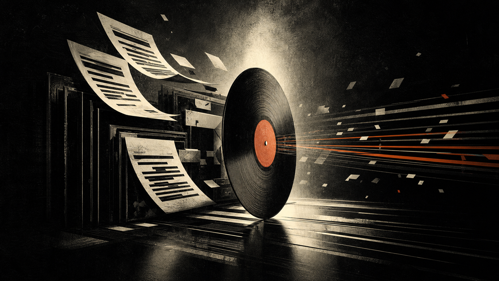 Editorial illustration for public music masters ownership announcements: Confirmed Details: What the Public Record Establishes.