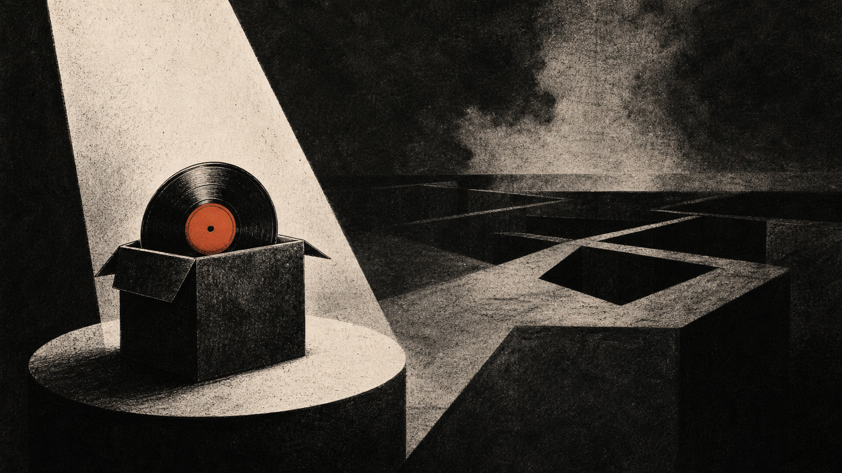 Editorial illustration for public music masters ownership announcements: The Moment and Context: What the Attention Does Not Prove.