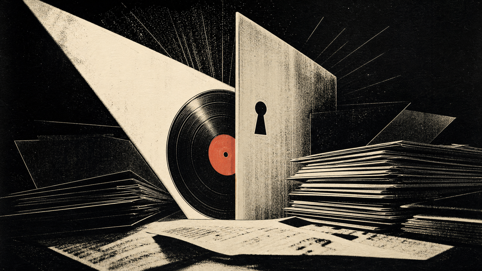 Editorial illustration for public music masters ownership announcements: Confirmed Details: What the Public Record Establishes.