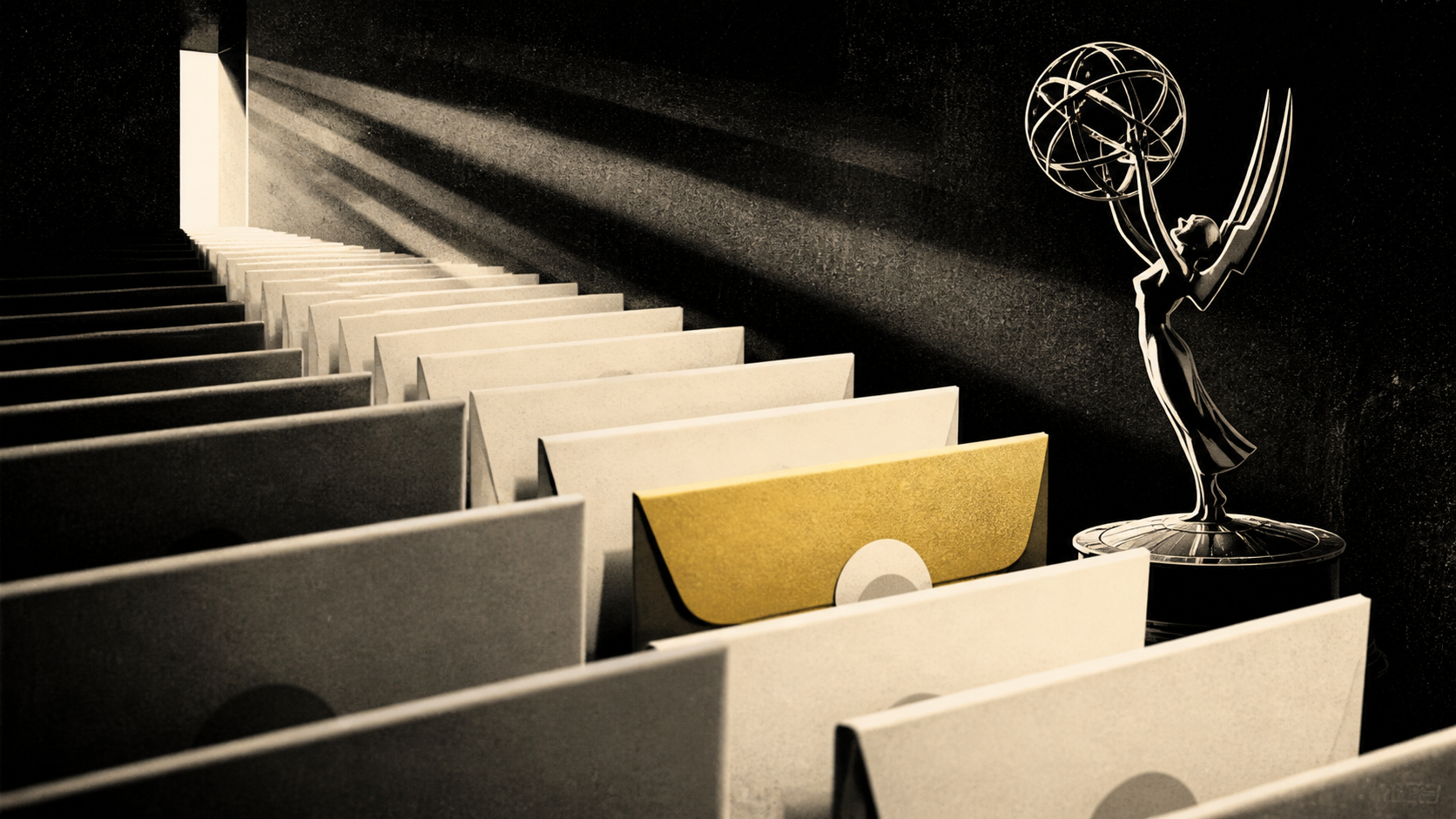 Editorial illustration for 2026 Emmy nominations announcement: 2026 Emmy Nominations: What a Nomination List Says Before the Ceremony Says Anything — August 7, 2026 Context Update.
