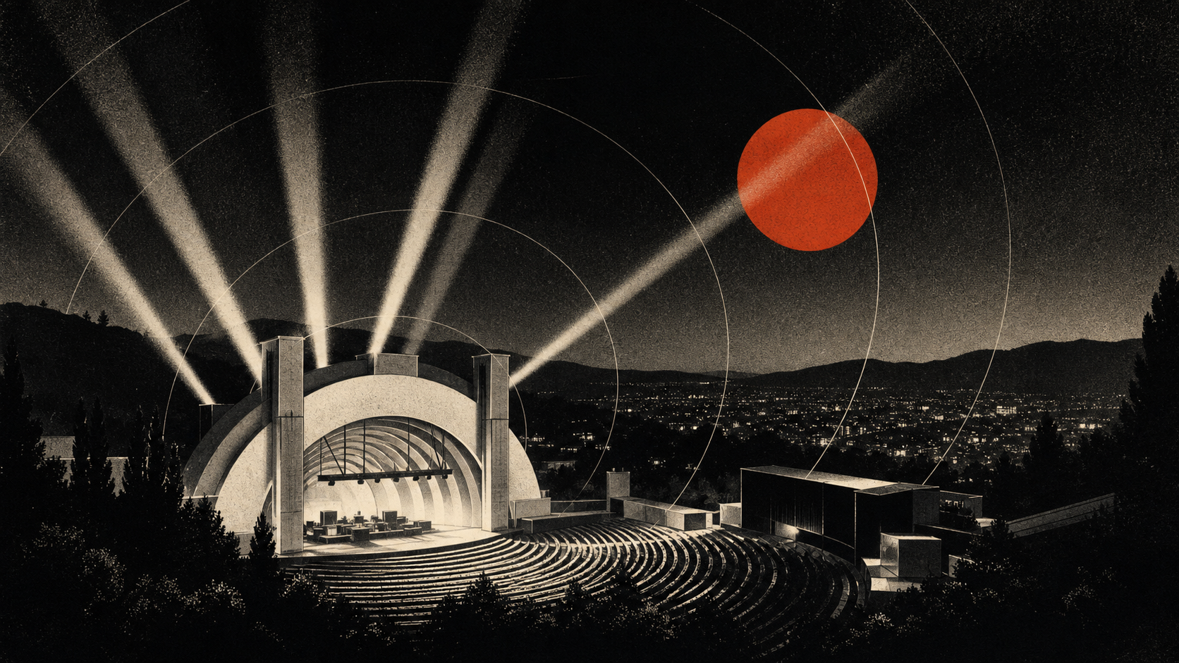 Editorial illustration for Hollywood Bowl 2026 summer season announcement: Hollywood Bowl’s 2026 Season: What a Giant Summer Lineup Actually Signals — August 5, 2026 Context Update.