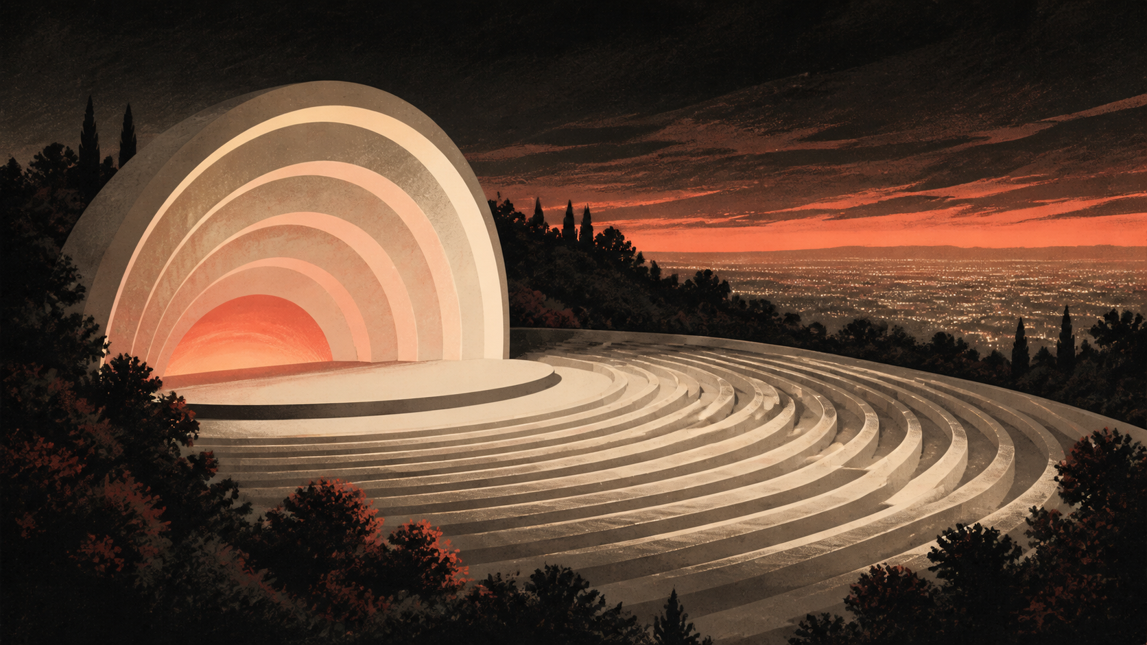 Editorial illustration for Hollywood Bowl 2026 summer season announcement: Hollywood Bowl’s 2026 Season: What a Giant Summer Lineup Actually Signals — August 6, 2026 Context Update.