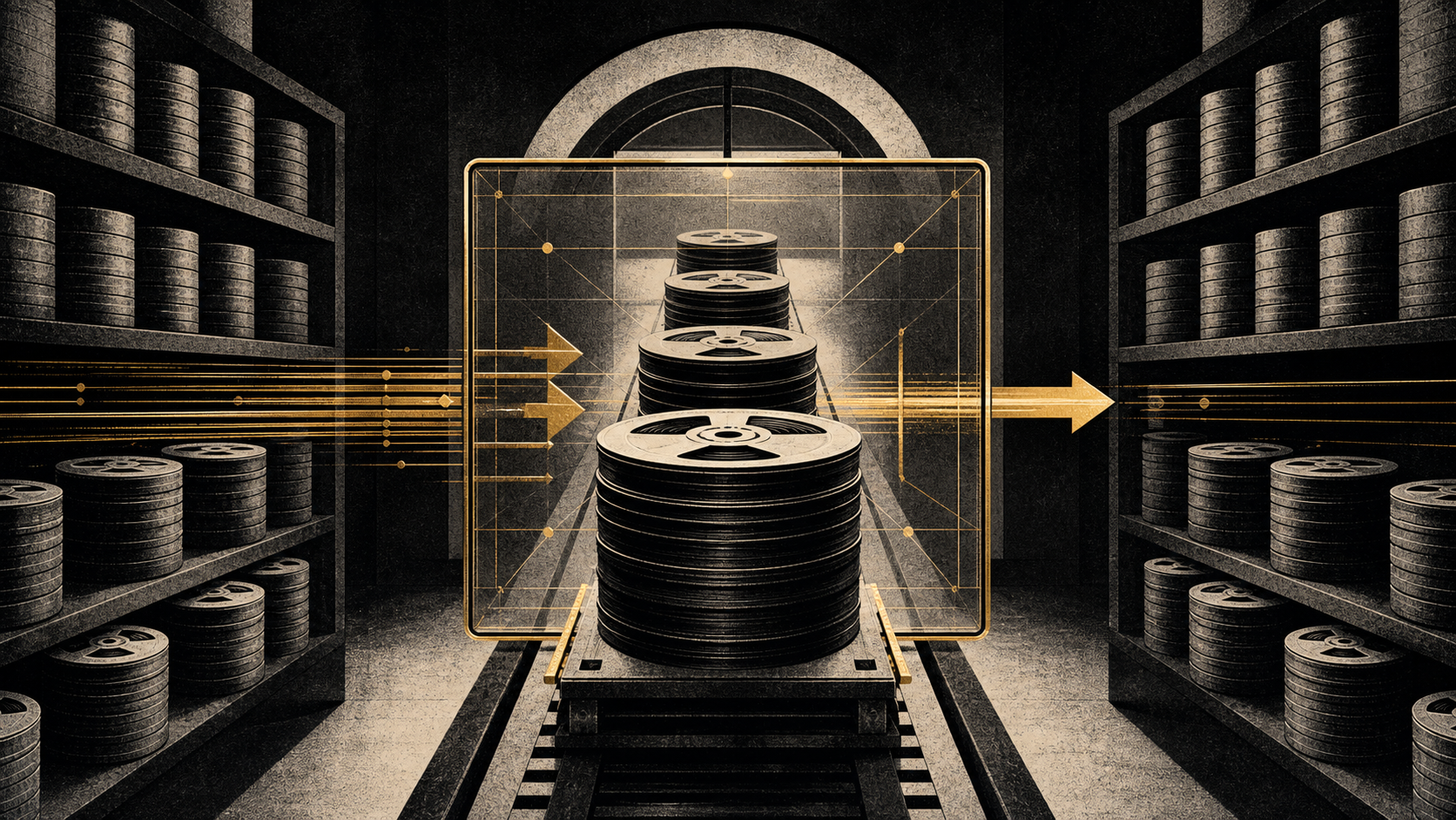 Editorial illustration for public music masters ownership announcements: Music Masters Ownership: What a Public Rights Announcement Can—and Cannot Establish — August 3, 2026 Context Update.