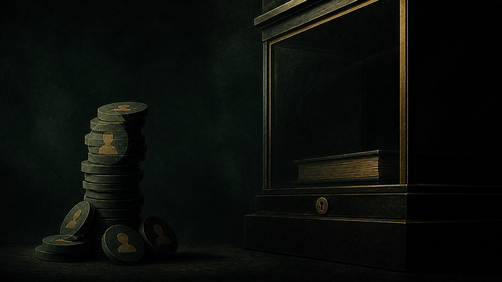 Editorial illustration for public music masters ownership announcements: The Moment and Context: What the Attention Does Not Prove.