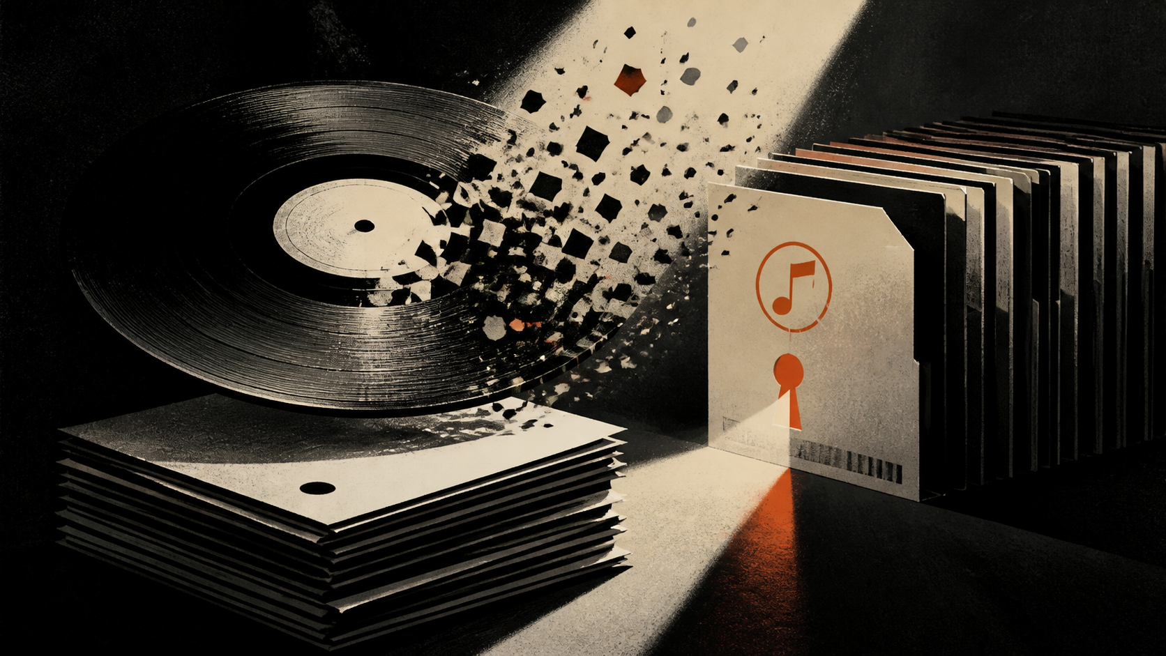 Editorial illustration for public music masters ownership announcements: Confirmed Details: What the Public Record Establishes.